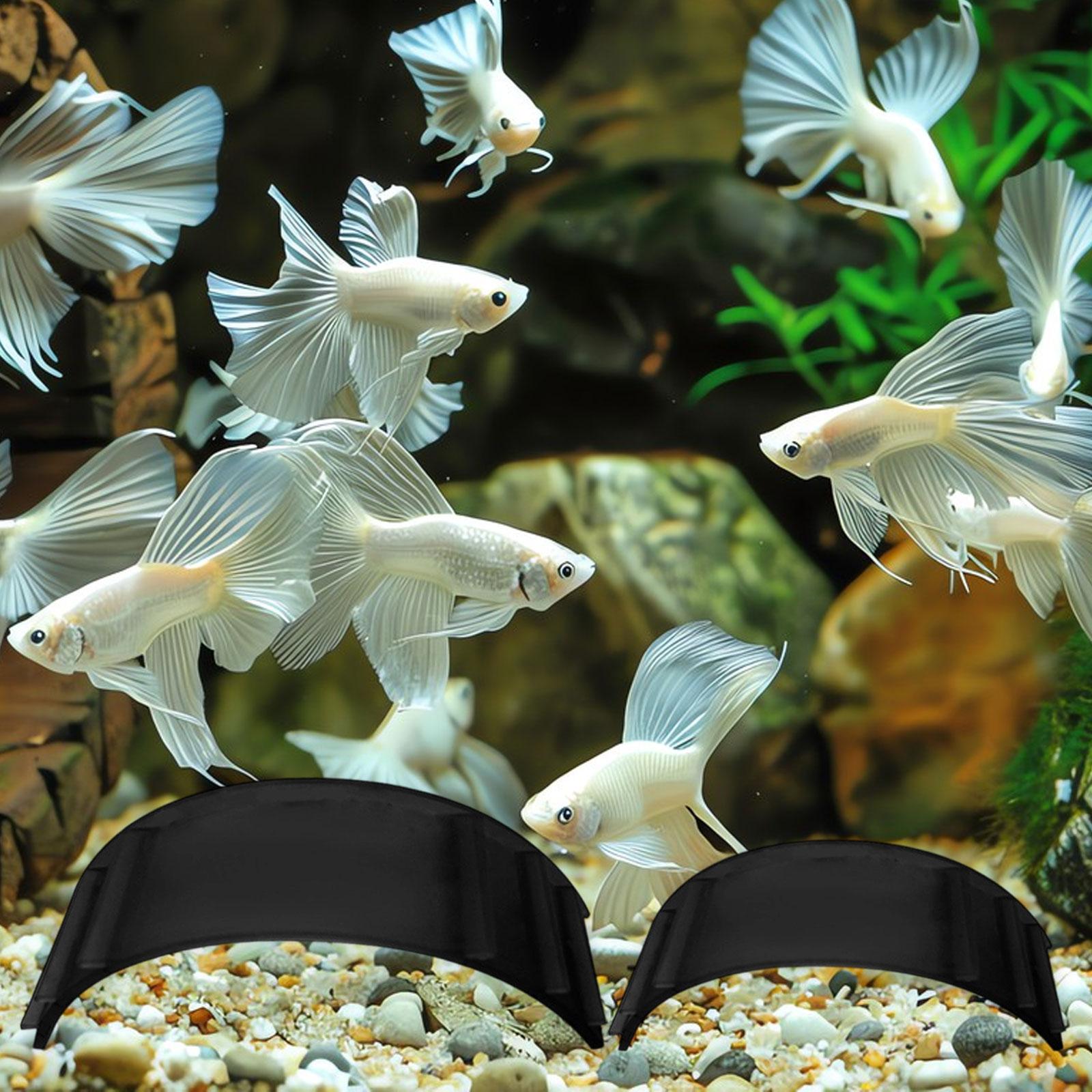 Aquarium Fish Hide - 2 Adet Akvaryum Yeraltı Tünel Mağarası,